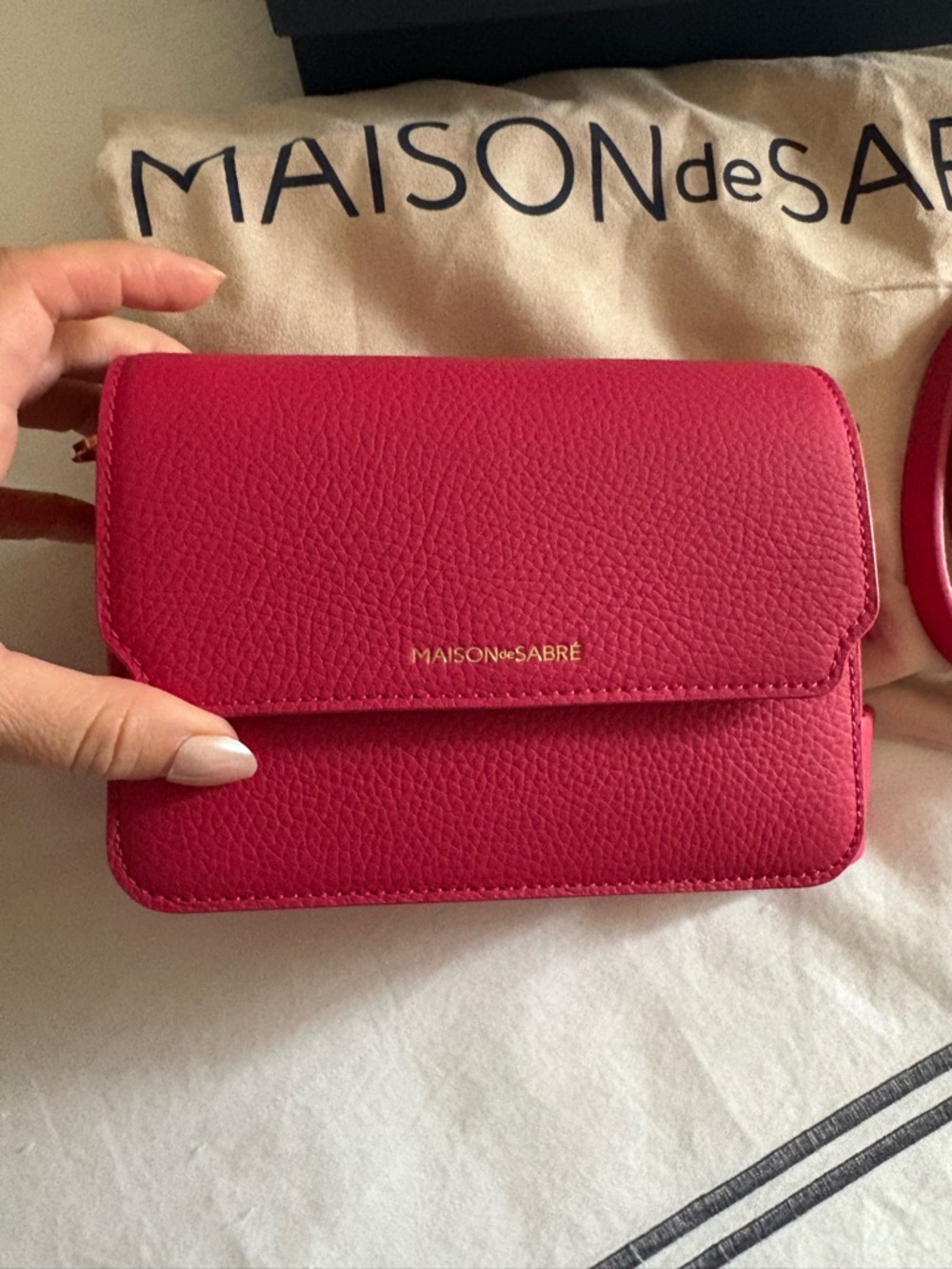 Maison de Sabre mini Leather Crossbody Bag - Picture 2 of 7